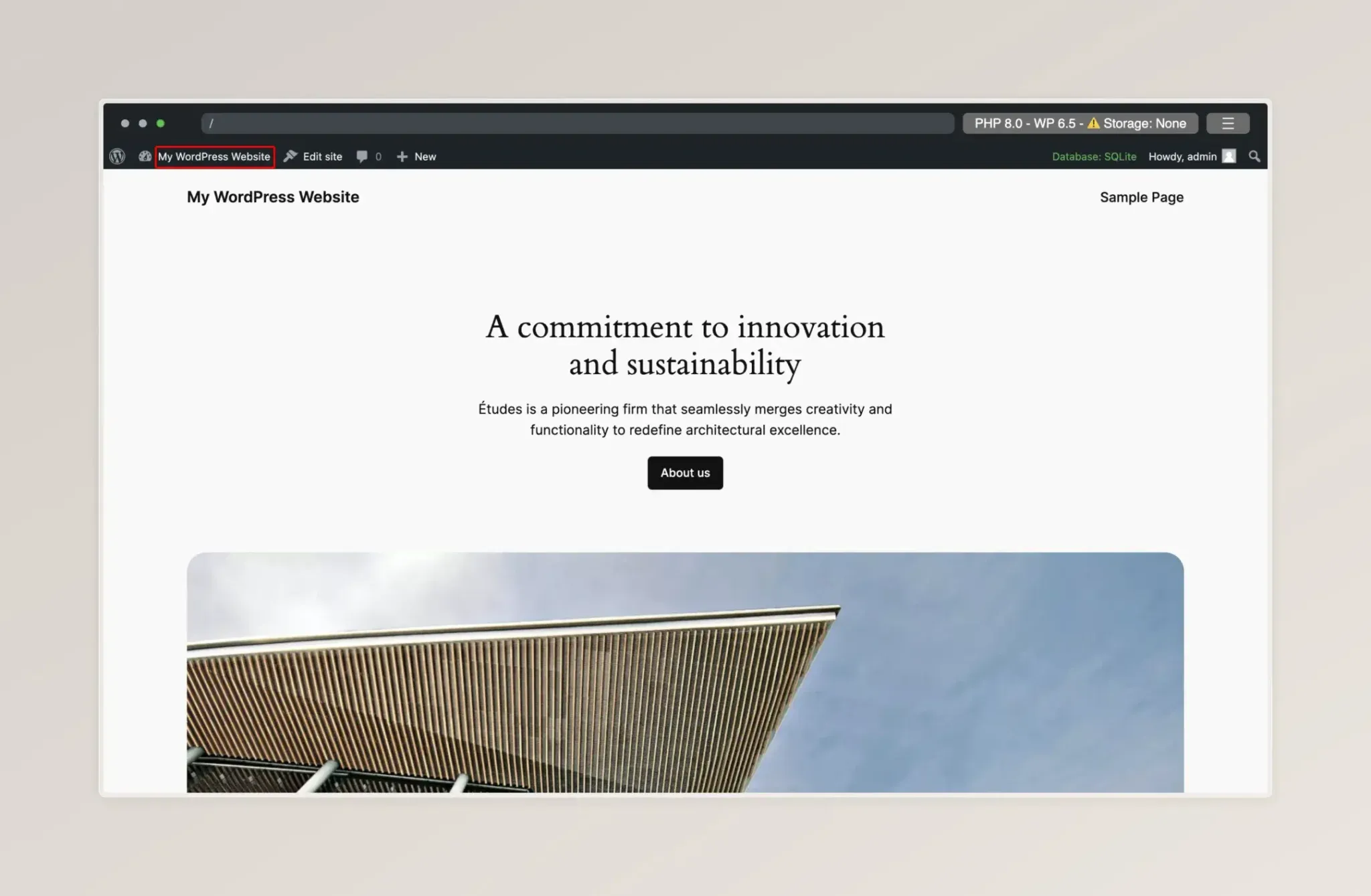 WordPress Playground Image